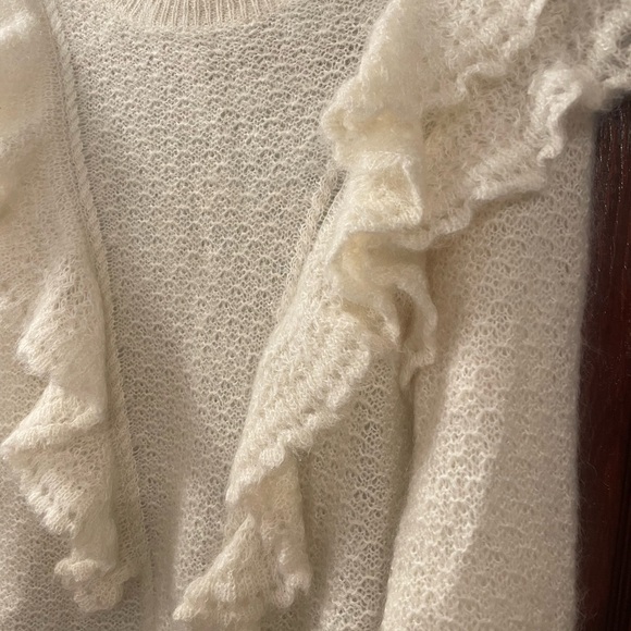 SÉZANE Elsa Mohair Sweater Ecru size M- lightly worn - Picture 6 of 10